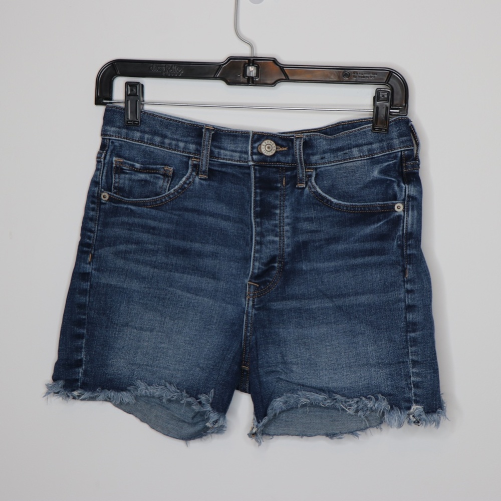 Express High Rise Midi Shorts Size 0